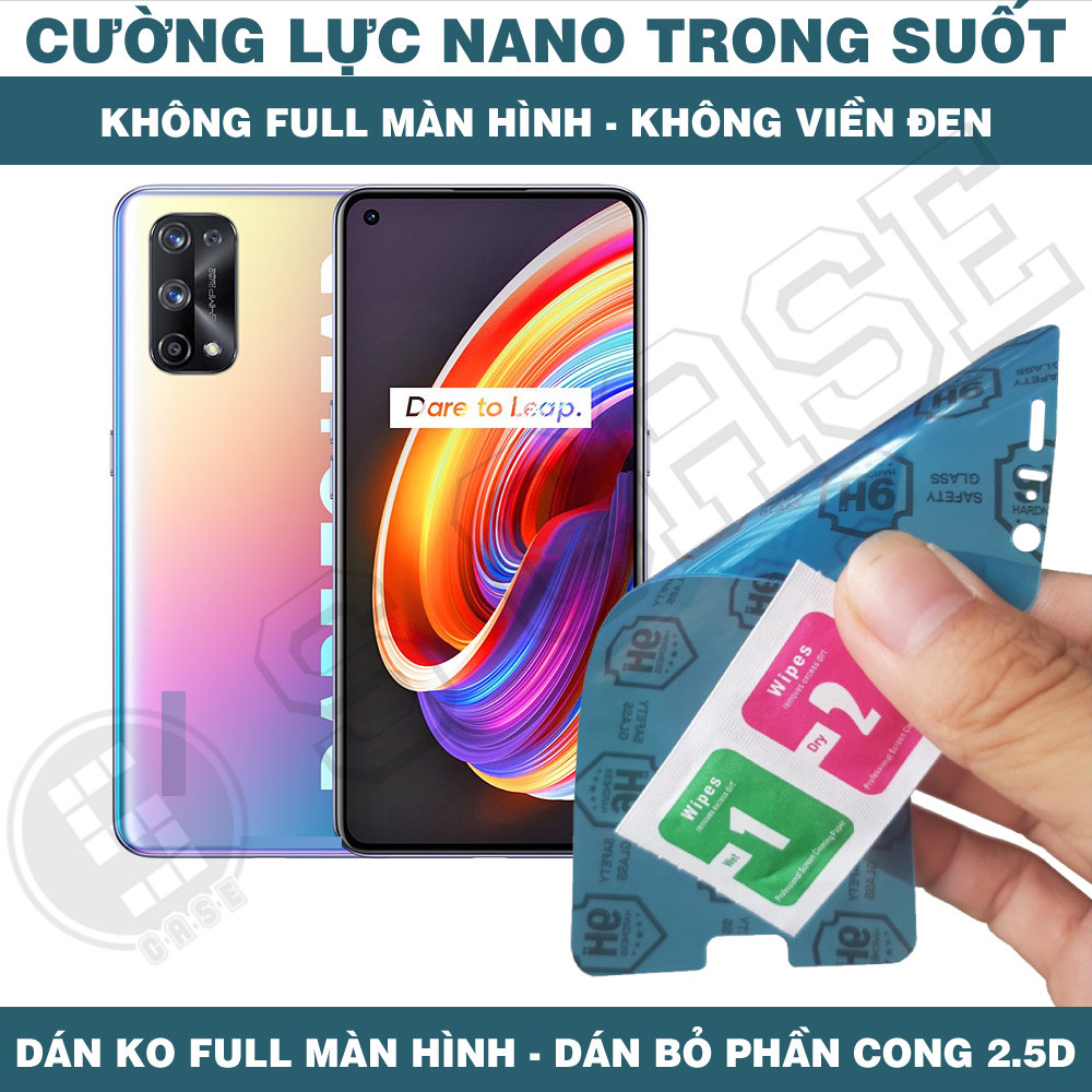 Cường Lực Nano Cho Realme X7 Pro X7 Extreme X7 Max - Trong Suốt, Không Full Màn, Không Viền Đen