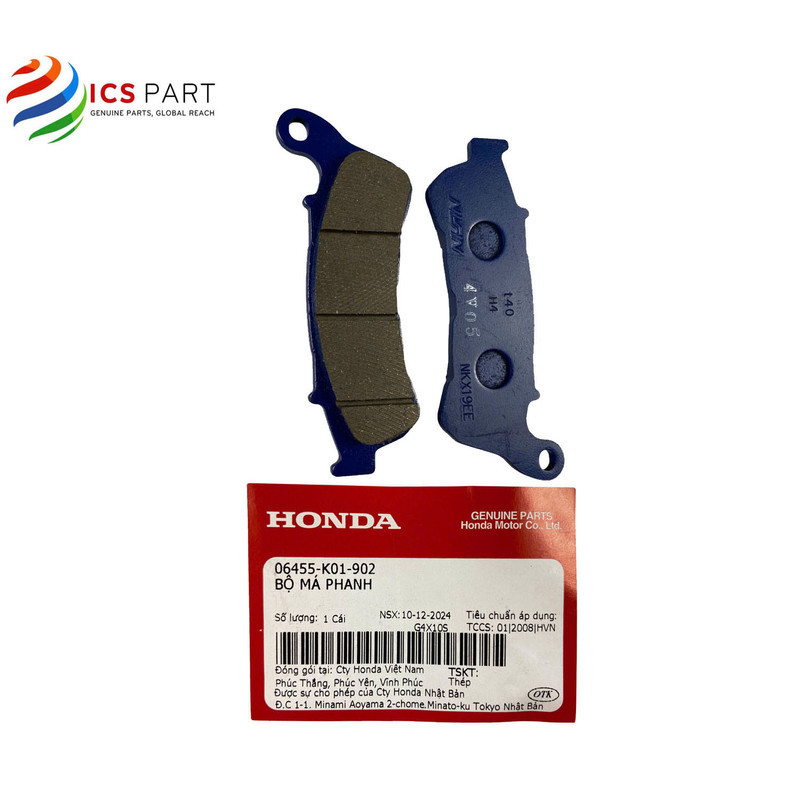 06455K01902 |  Má Phanh, Bố Thắng:     Phanh CBS SH 125 & 150  2012 - 2016   Honda