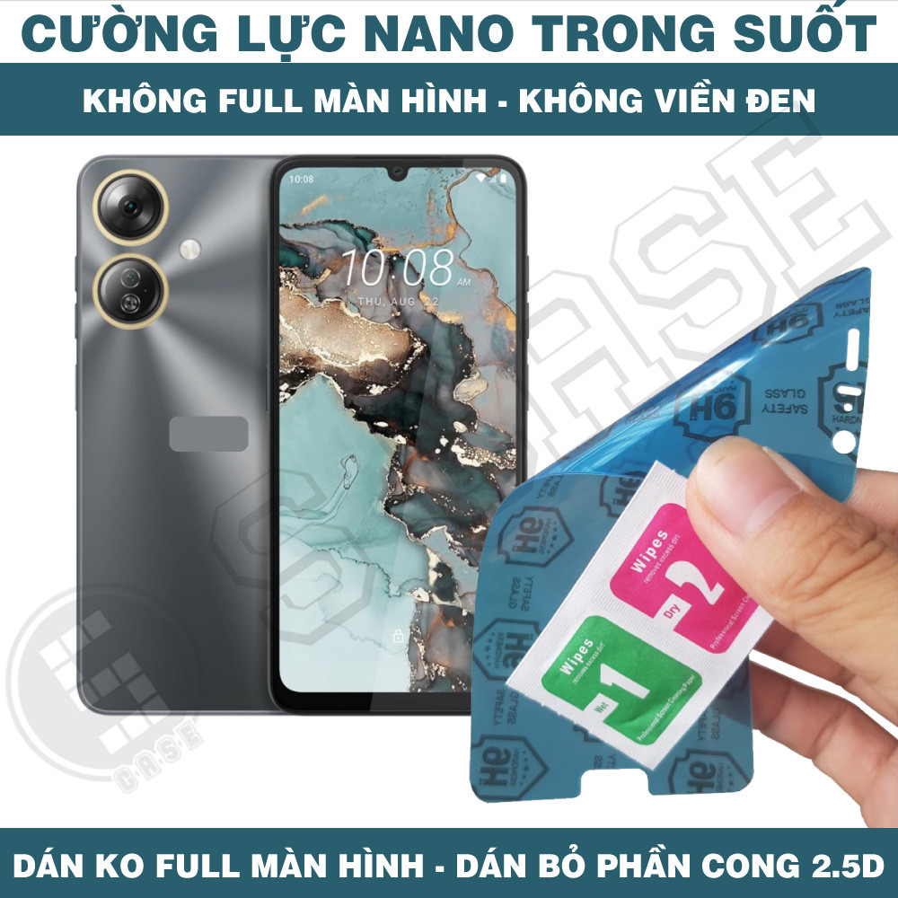 Cường Lực Nano Cho HTC Wildfire E5 Lite E5 Plus - Trong Suốt, Không Full Màn, Không Viền Đen