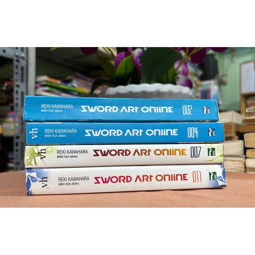 Sổ tay Combo 4cuốn Sword art online 02,04,07,11 🌊 Việt Hàng C.ũ