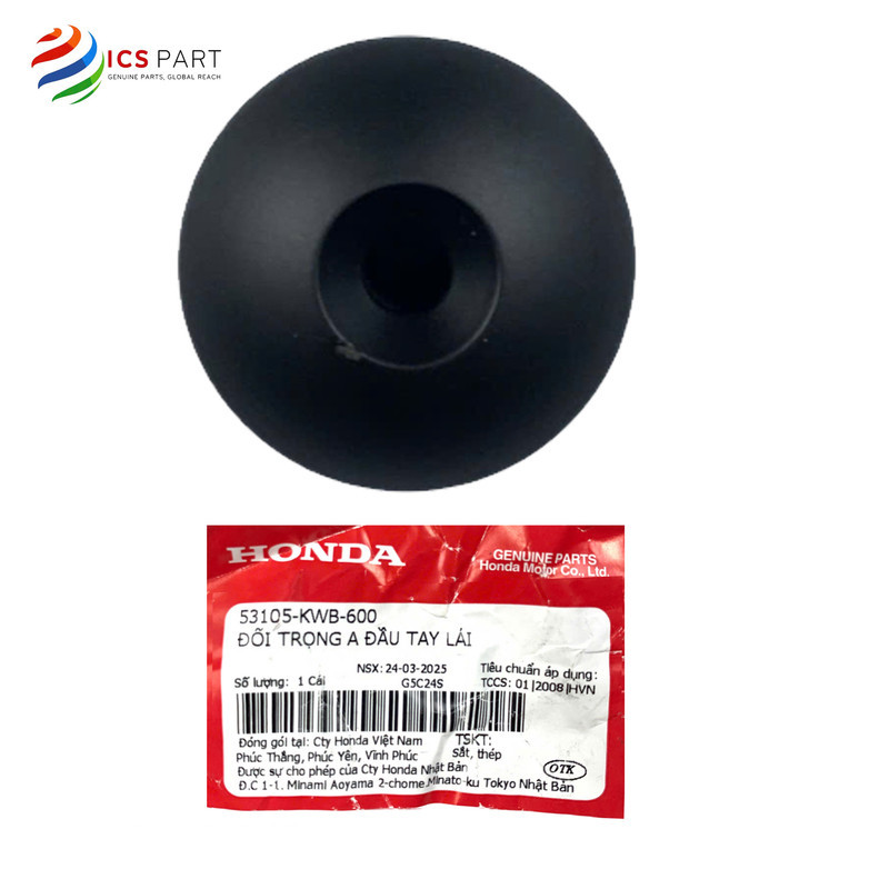 53105KWB600 |  Gù. Đối Trọng. Cục Đầu Ghi Đông Tay Lái      Wave RS 110 Wave S110 KWW, Wave RSX 110 