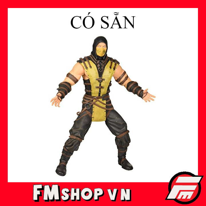 (2nd Chân Custom Dài Hơn) Mô Hình Nhân Vật Mezco Toyz Mortal Kombat X Scorpion