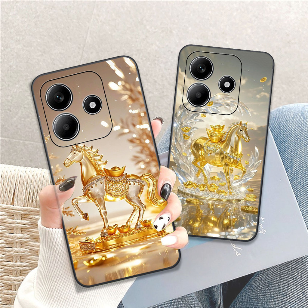 Ốp lưng Xiaomi Redmi Note 14 4G / 5G / Note 14 Pro 5G / 5G / Note 14 Pro+ 5G in hình ngựa vàng Clove