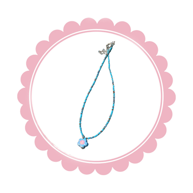 Dây Chuyền Hạt Charm DC166 – Tone Pastel Siêu Xinh | Xanh Dương – Xanh Lá – Hồng – Vàng