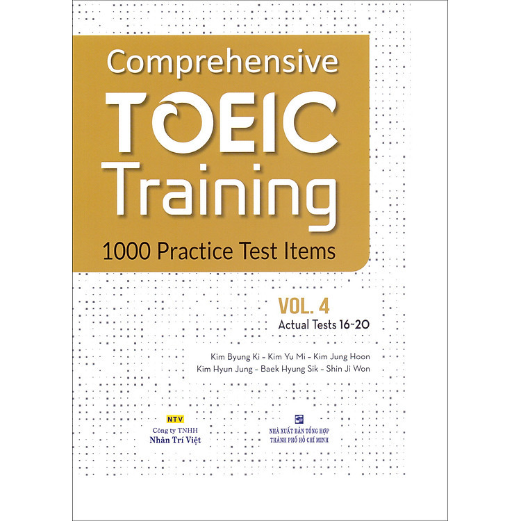 Sách Comprehensive Toeic Training 1000 Practice Test Items (Vol 4) - Kèm CD-Nhân Trí Việt