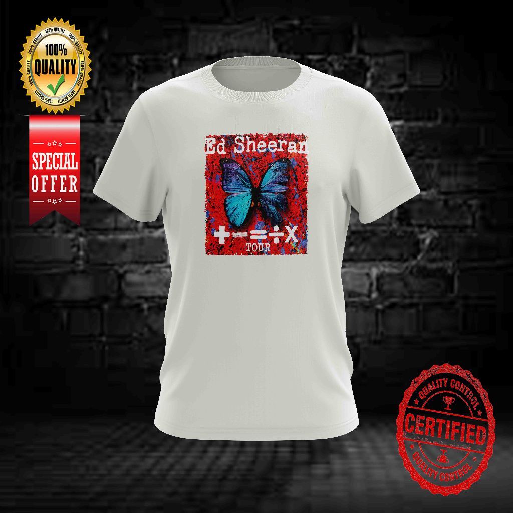 Áo thun hình bướm Ed Sheeran Tour
