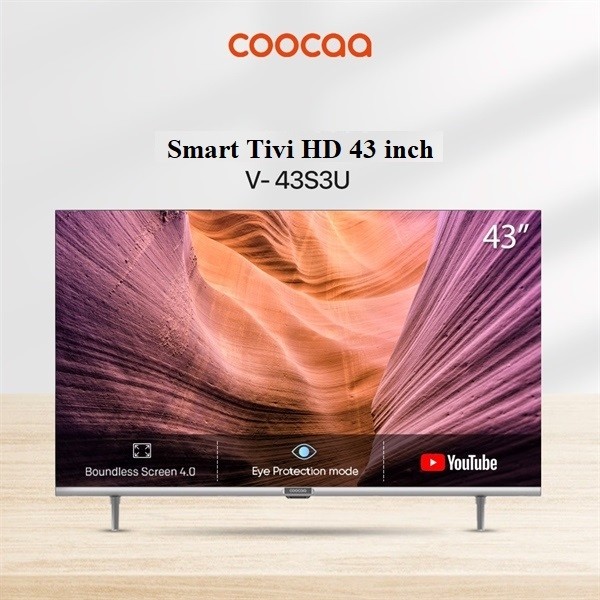 Smart Tivi Coocaa FHD 43 inch Wifi 43S3U Hãng bảo hành