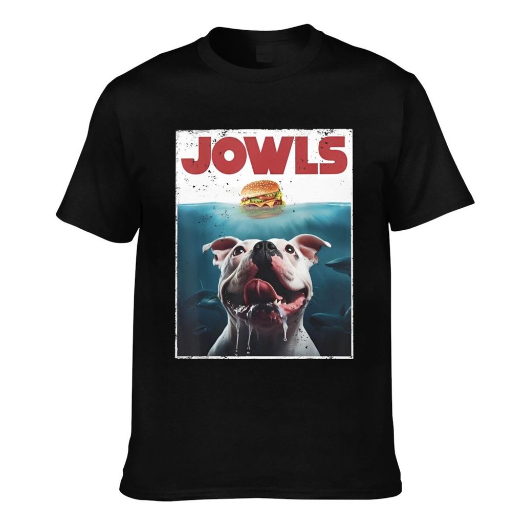 Casual Tee Nam Ngộ nghĩnh American Bulldog Jowls Burger Bulldog Chó Mẹ Chó Bố In Hình Tốt Cha 'Gift