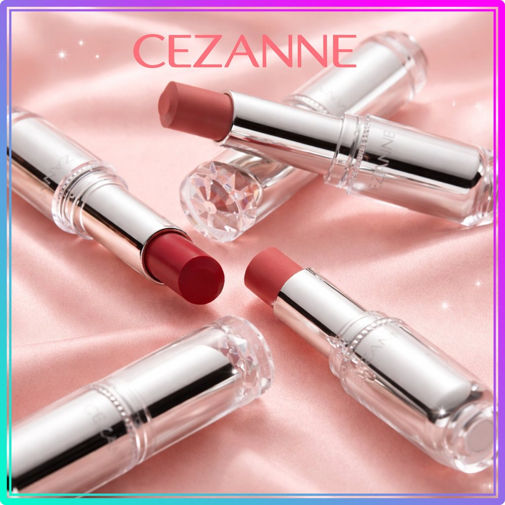 [Cezanne] Son bóng lâu trôi 3.2g / Son môi dưỡng ẩm dưỡng ẩm Tint Glow Lip Makeup