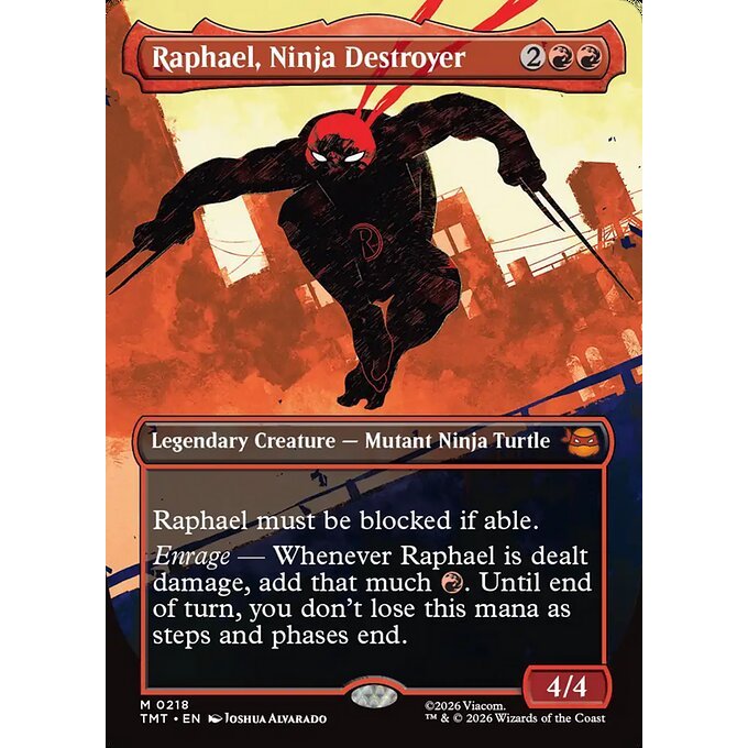 Magic: The Gathering - Teenage Mutant Ninja Turtles - Raphael, Ninja Destroyer (218) Foil