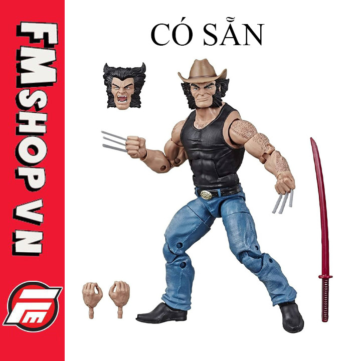 (New) Mô Hình Nhân Vật Marvel Legends Cowboy Logan Wolverine