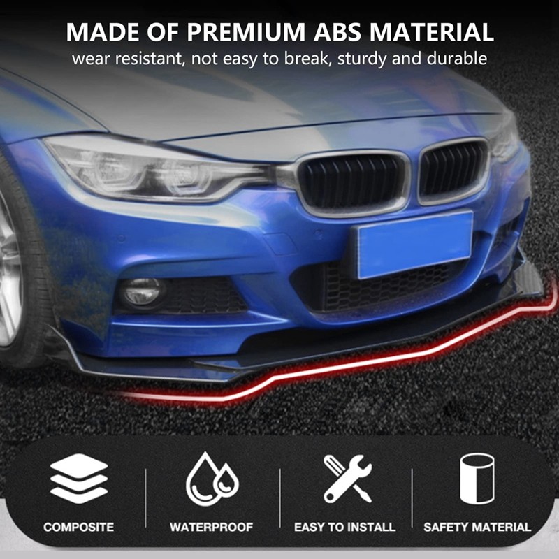 Trước Xe Ô Tô Cản Môi Body Kit Đa Năng Môi Chia Cánh Gió Khuếch Tán Canard Bảo Vệ Không Khí Viền Bod