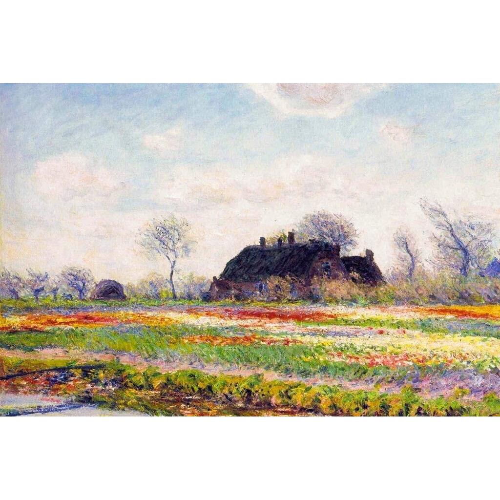 Claude Monet Tulip Cánh Đồng Tại Sassenheim Gần Leiden Nghệ Thuật Ấn Tượng Áp Phích Claude Monet In 