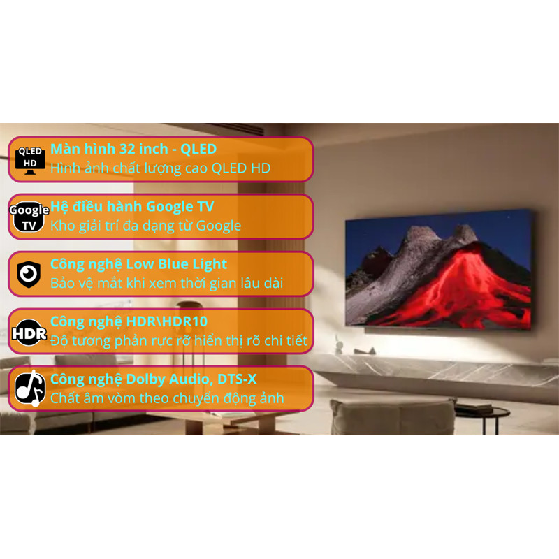 Google Tivi QLED Xiaomi A Pro 32 inch L32MB-APSEA 2026 - VIỆT NAM Điện Máy KHO RẺ