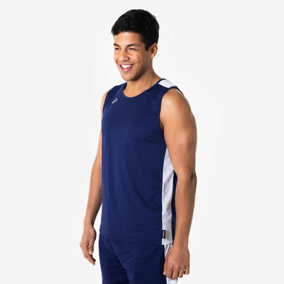 Áo thun bóng rổ người lớn không tay DECATHLON 100 xanh dương mã 8935974