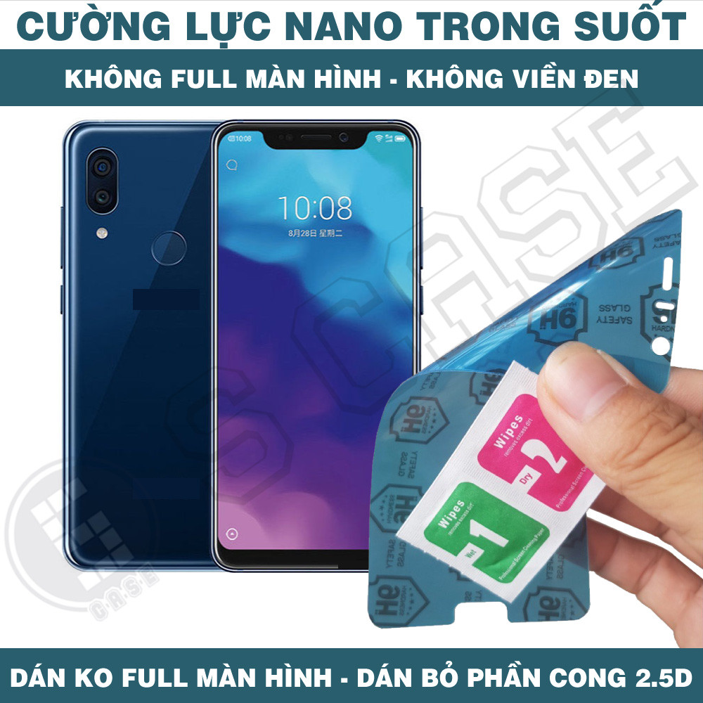 Cường Lực Nano Cho Sharp R1s Aquos R2 Compact R3 R5G - Trong Suốt, Không Full Màn, Không Viền Đen