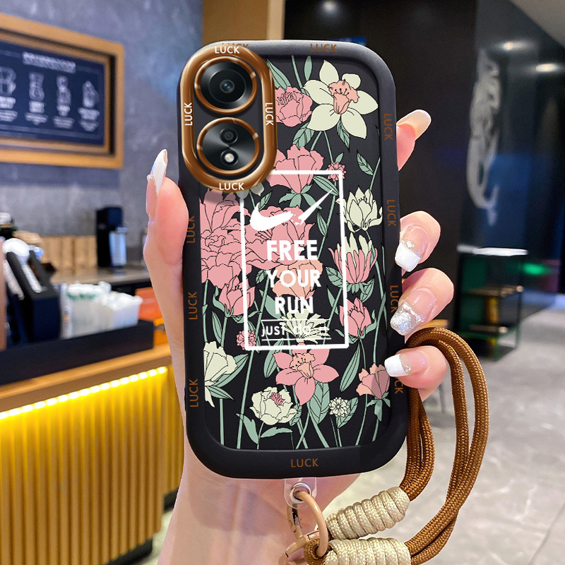Ốp Lưng OPPO A58 4G A78 4G A58 5G A58X 5G A78 5G A1X 5G A2X 5G Case Hoạt hình Với Lanyard