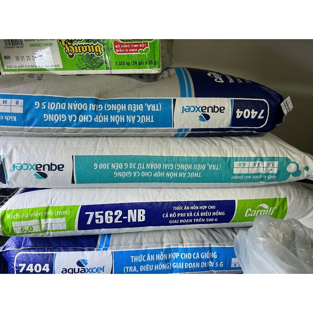 1kg cám cá Cargill 7404 - SIZE 0.5MM 40 ĐỘ ĐẠM - cho cá giống, cá cảnh, cá thịt, cá chép giá tốt nhấ
