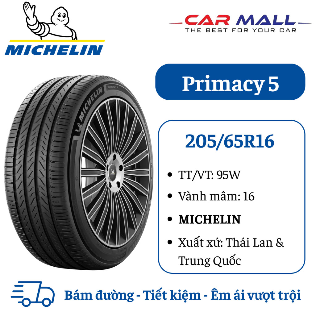 Lốp du lịch MICHELIN 205/65R16 Primacy 5