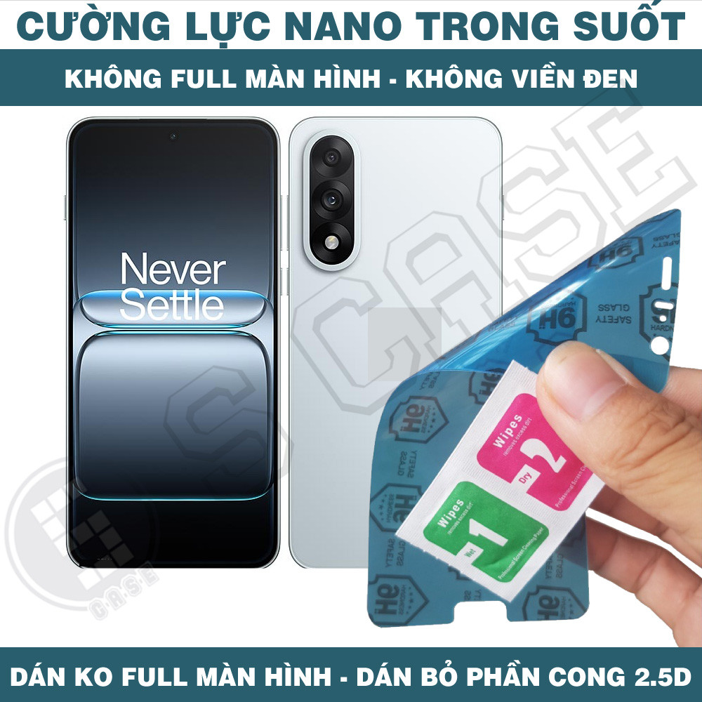 Cường Lực Nano Cho Oneplus Ace 5 Ultra Ace 5 Pro Ace 5 Racing - Trong Suốt, Không Full Màn, Không Vi