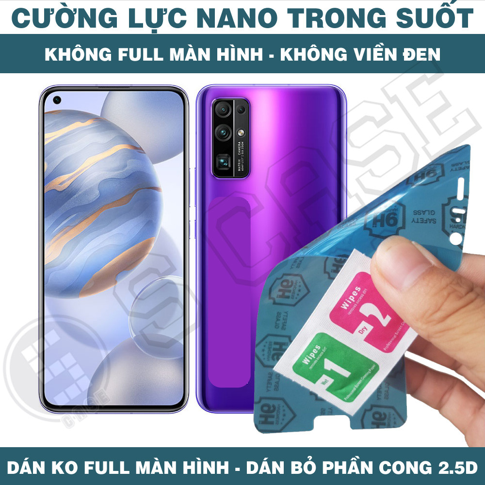Cường Lực Nano Cho Honor 30 Youth 30 30i 30s - Trong Suốt, Không Full Màn, Không Viền Đen