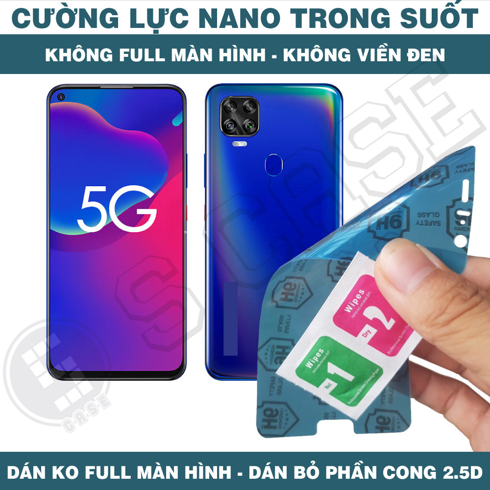 Cường Lực Nano Cho Sharp Aquos R8s Pro R7 R7s - Trong Suốt, Không Full Màn, Không Viền Đen