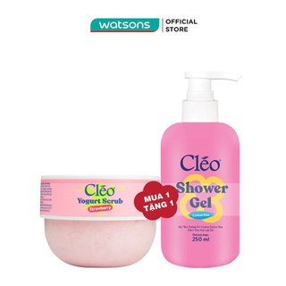 Tẩy Tế Bào Chết Toàn Thân Cleo Yogurt Scrub Strawberry 200ml