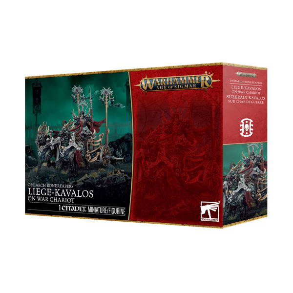 LIEGE-KAVALOS ON WAR CHARIOT - OSSIARCH BONEREAPERS - WARHAMMER AGE OF SIGMAR - GAMES WORKSHOP - 94-
