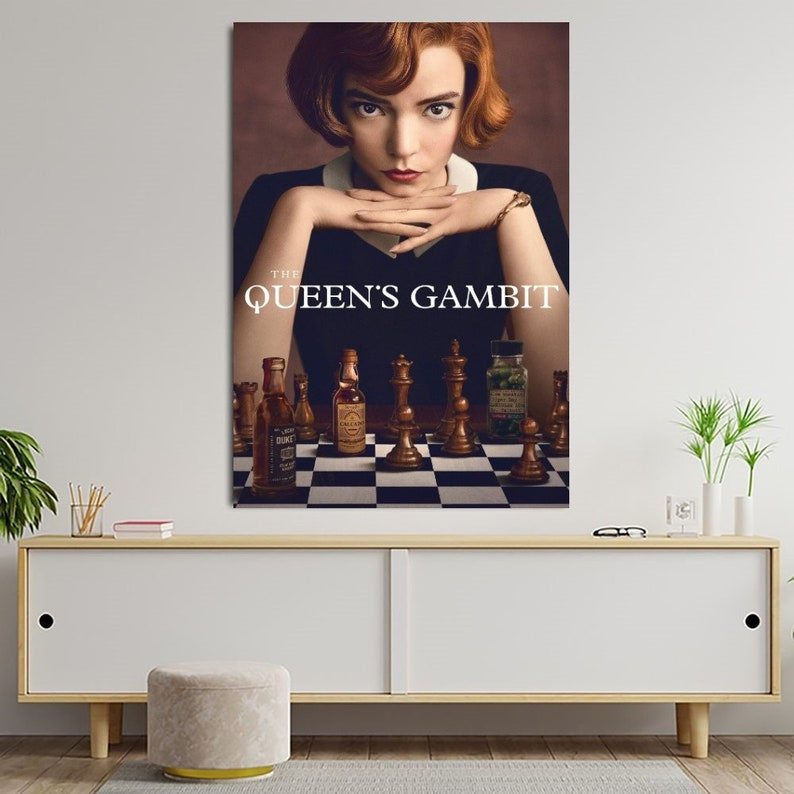 The Queens Gambit Phim Poster Nữ Hoàng Gambit Phim Canvas Nghệ Thuật Treo Tường Canvas In Trang Trí 