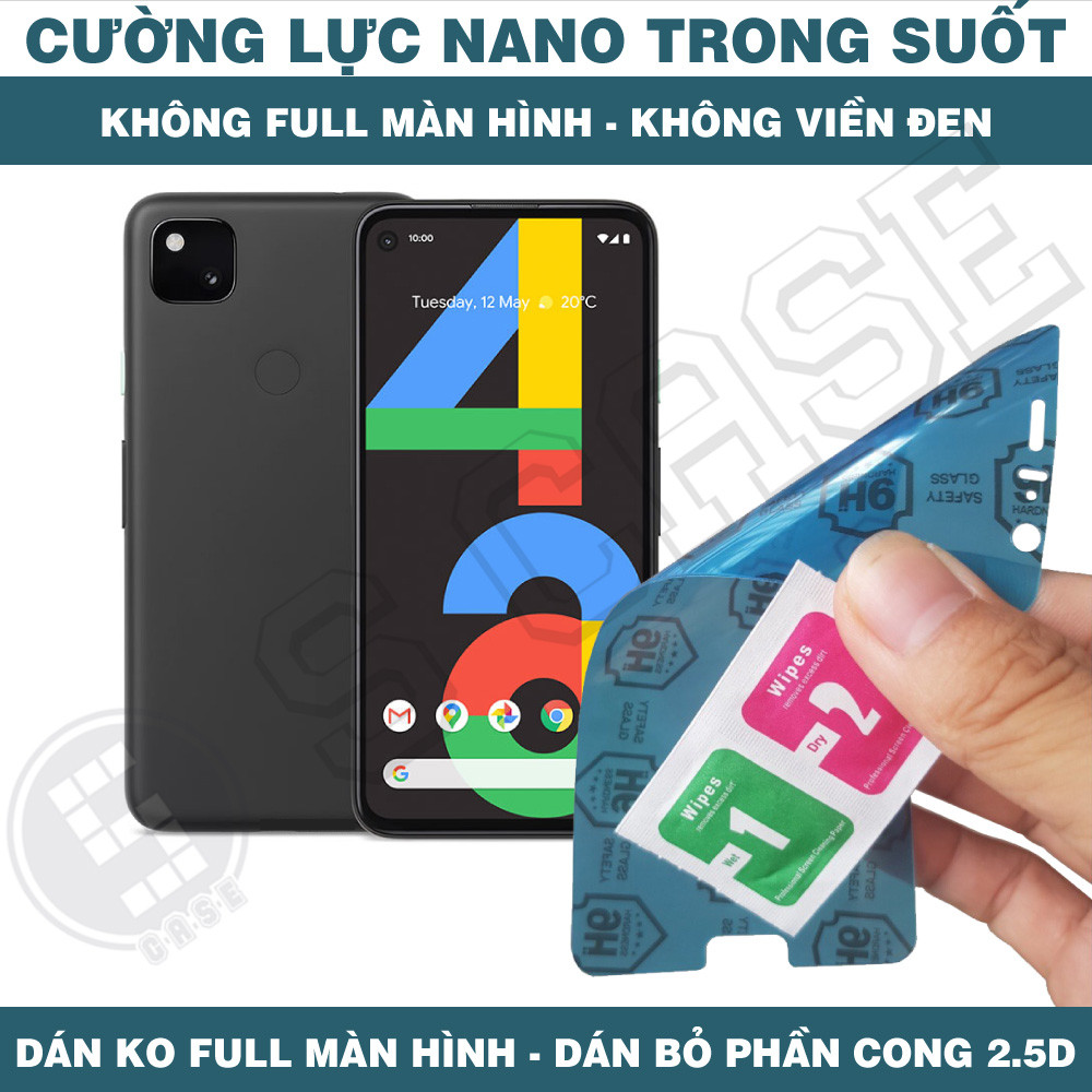 Cường Lực Nano Cho Google Pixel 4a 4G Pixel 4a 5G - Trong Suốt, Không Full Màn, Không Viền Đen