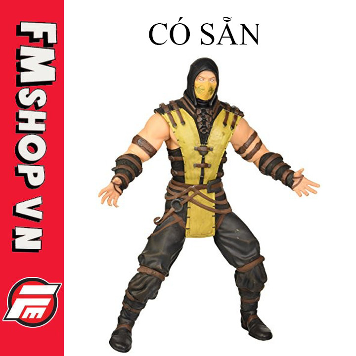 (2nd Chân Custom Dài Hơn) Mô Hình Nhân Vật Mezco Toyz Mortal Kombat X Scorpion