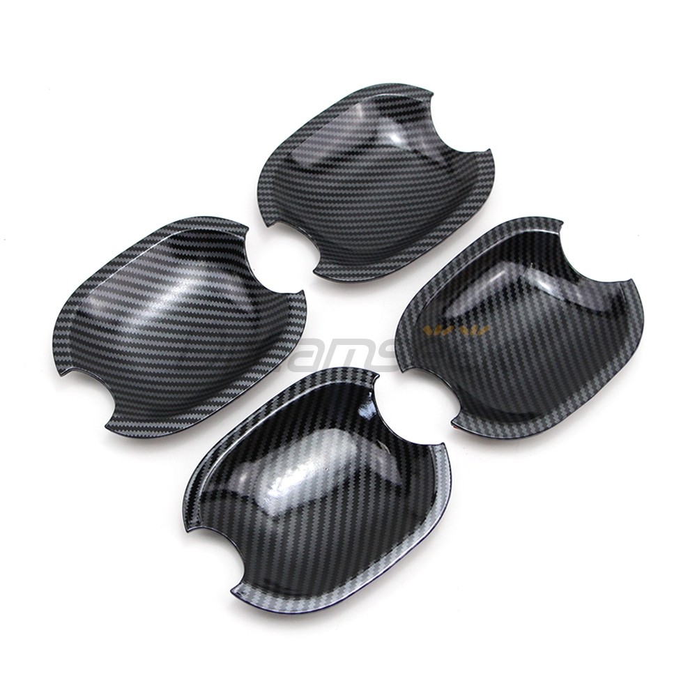 Sợi Carbon Nhìn Tay Nắm Cửa Ô Tô Bát Bao Viền Cho Xe Toyota Highlander 2008-2011 / Camry 2007-2011 /