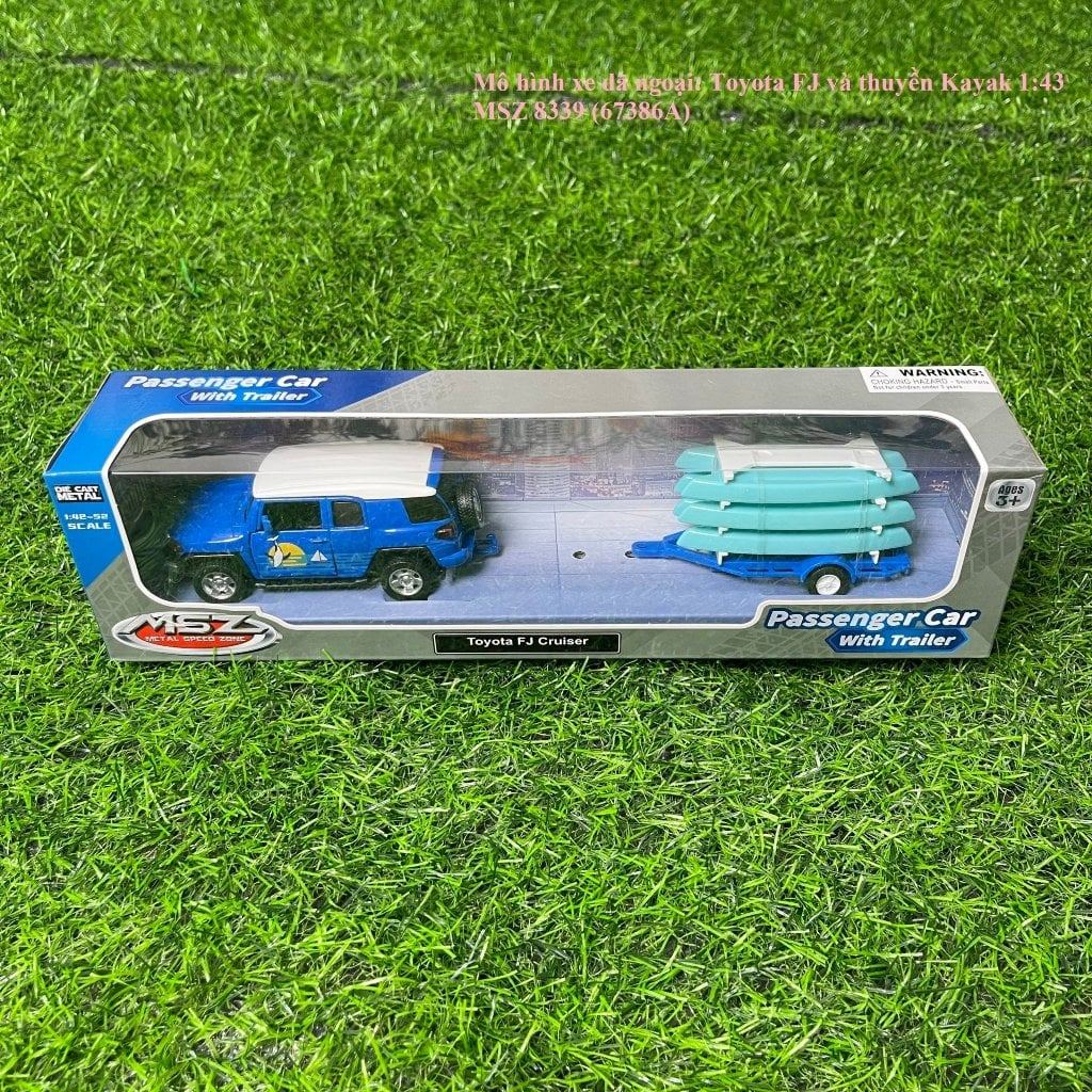Mô hình xe Toyota FJ và thuyền Kayak MSZ 8339 tỉ lệ 1:43 – Xe dã ngoại kim loại cao cấp