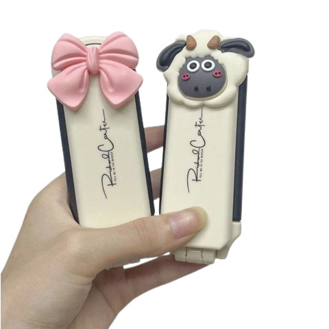 Gương Lược Mini Gập GL101 – Phiên Bản Cừu & Nơ Siêu Dễ Thương