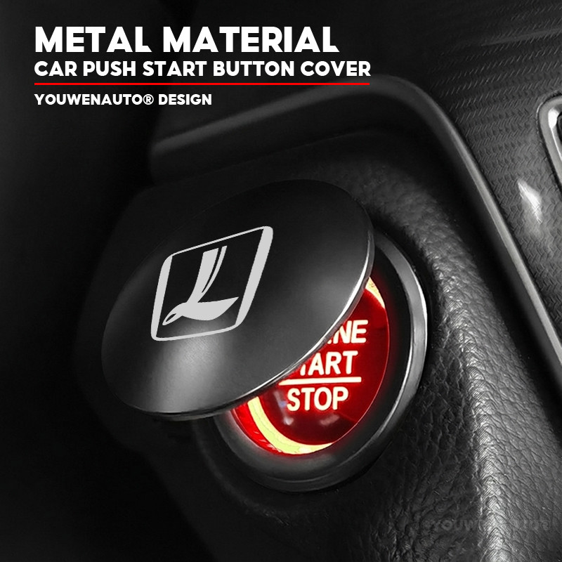 Dành Cho Xe Luxgen Nút Khởi Động Nắp Kim Loại Động Cơ Khởi Động Dừng Nắp Bảo Vệ Cho luxgen U6 URX M7