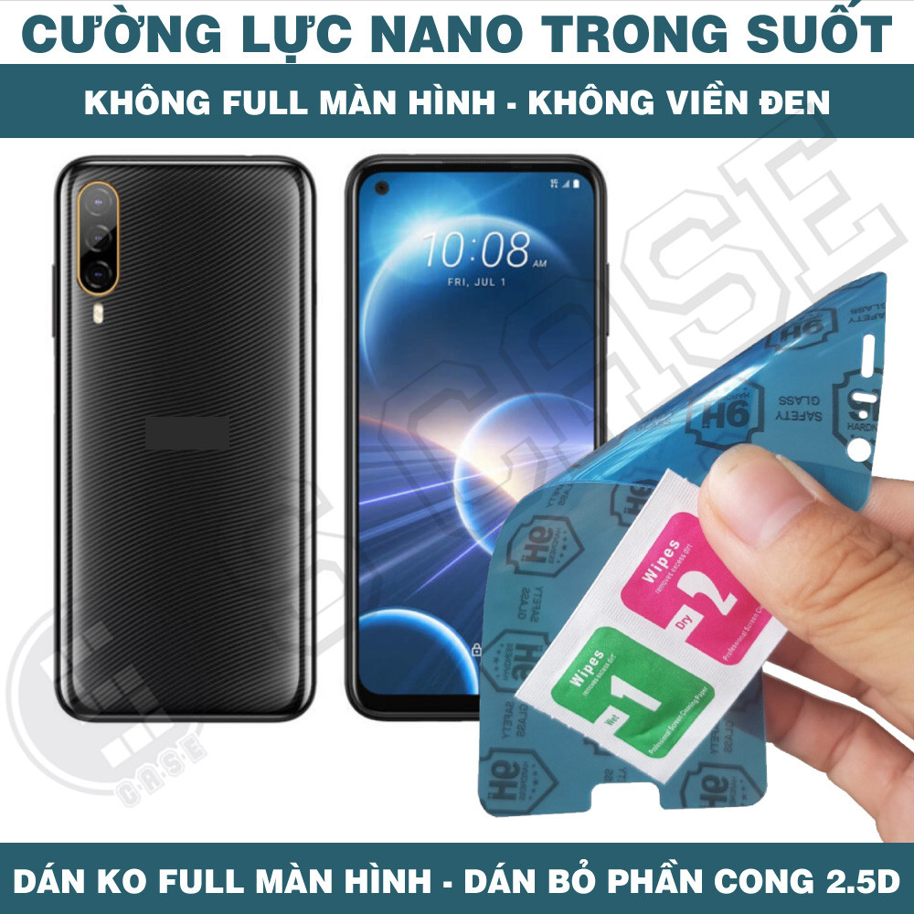 Cường Lực Nano Cho HTC Desire 22 21 20 Pro Desire 20+ - Trong Suốt, Không Full Màn, Không Viền Đen