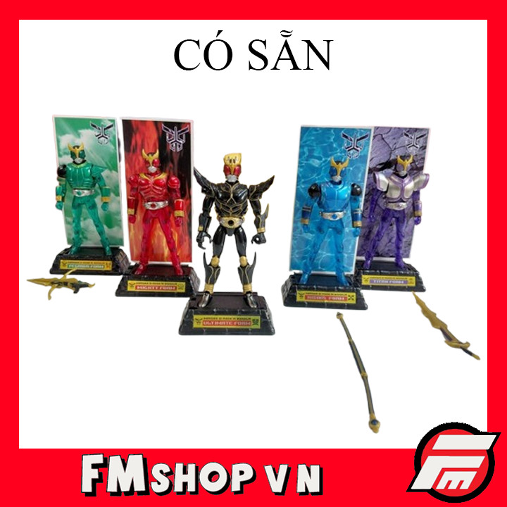 (No Box) Mô Hình Nhân Vật Set SHS Kuuga Ultimate + 4 Kuuga Clear Ver