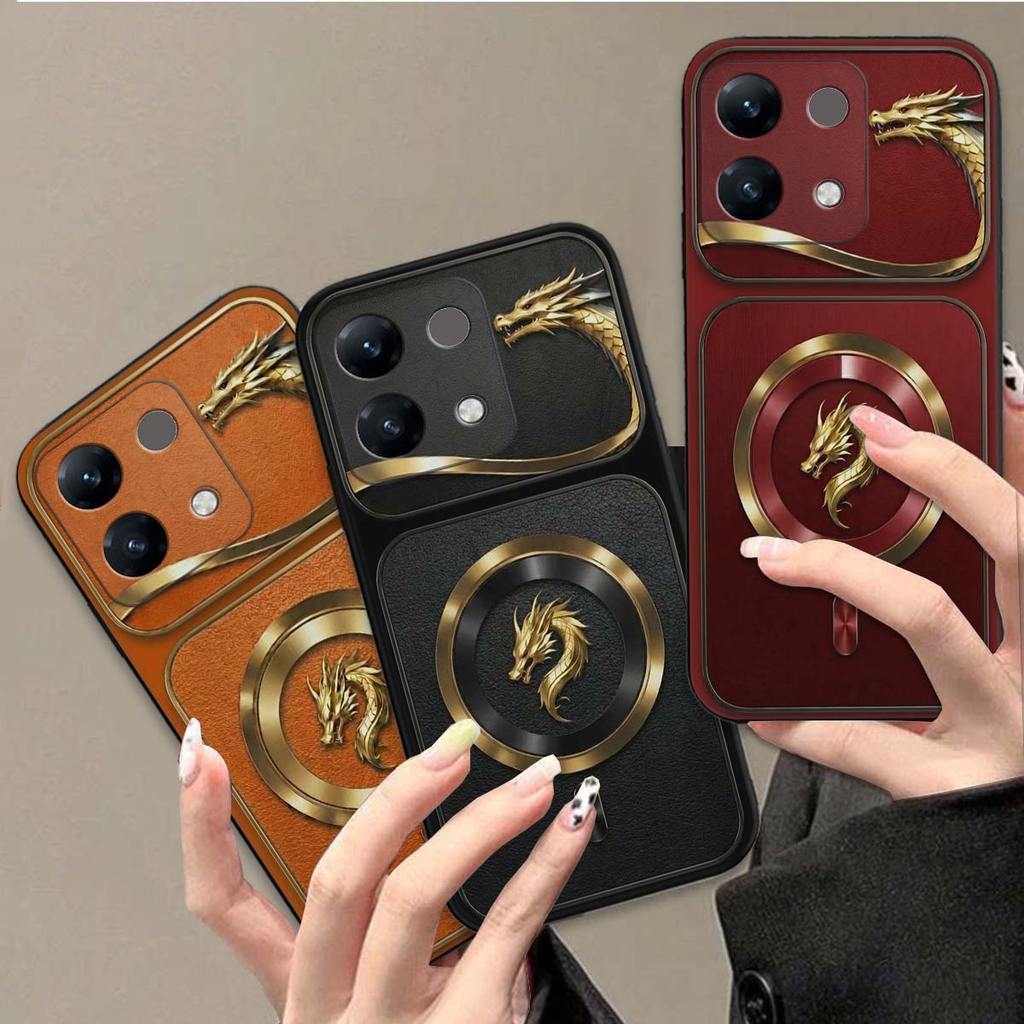 Ốp lưng Poco M6 / M6 Pro in hình logo rồng sang trọng, chất liệu silicon dẻo