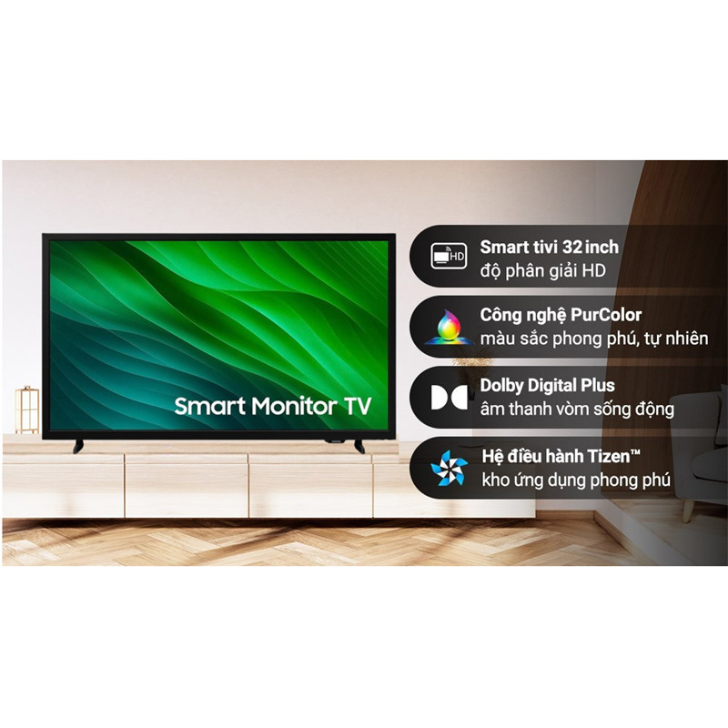 Smart Tivi Samsung HD 32 Inch LS32H5000F 2025 - VIỆT NAM (Màn hình Monitor) dienmaytonkho Chính Hãng