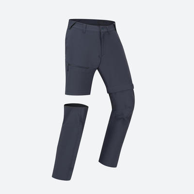 Quần dài dã ngoại nam tháo ống phom dáng châu Á DECATHLON MH100 CN xanh navy mã 8937954