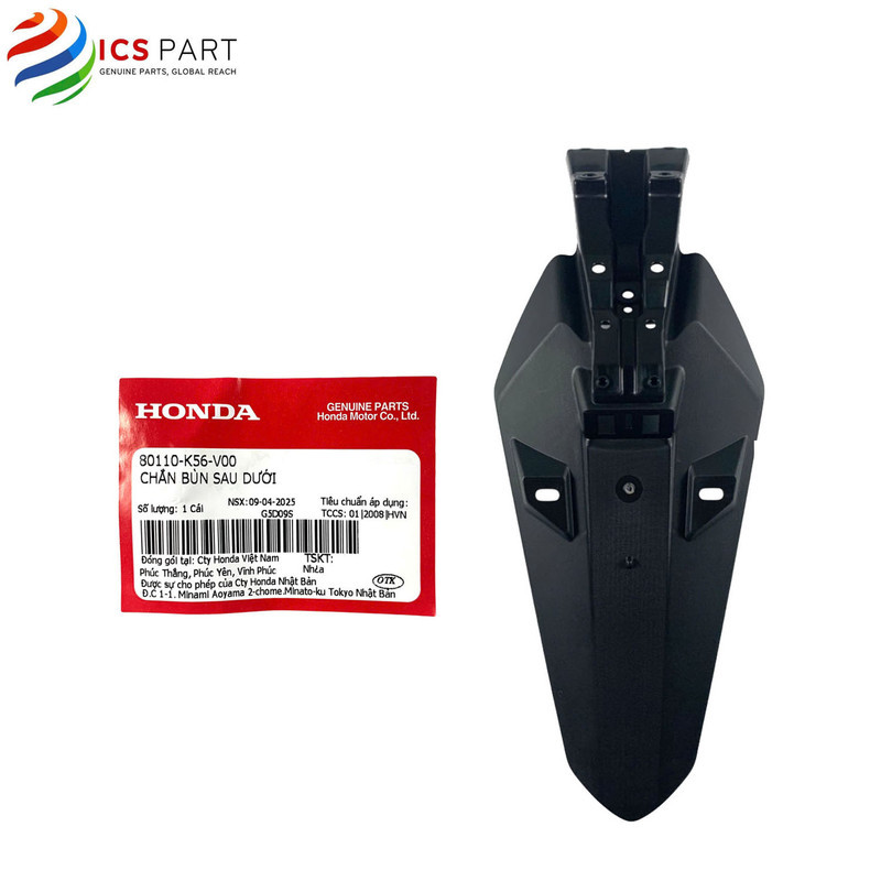80110K56V00 | Chắn Bùn Sau, Đuôi Bắt Biển Số Winner 150, Winner V1, V2, V3, V4, GTR 2016 -2020 Honda