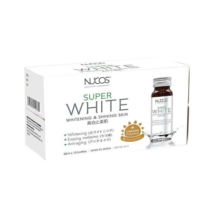Nước uống dưỡng da trắng sáng Nucos Super White 50ml - herskincare