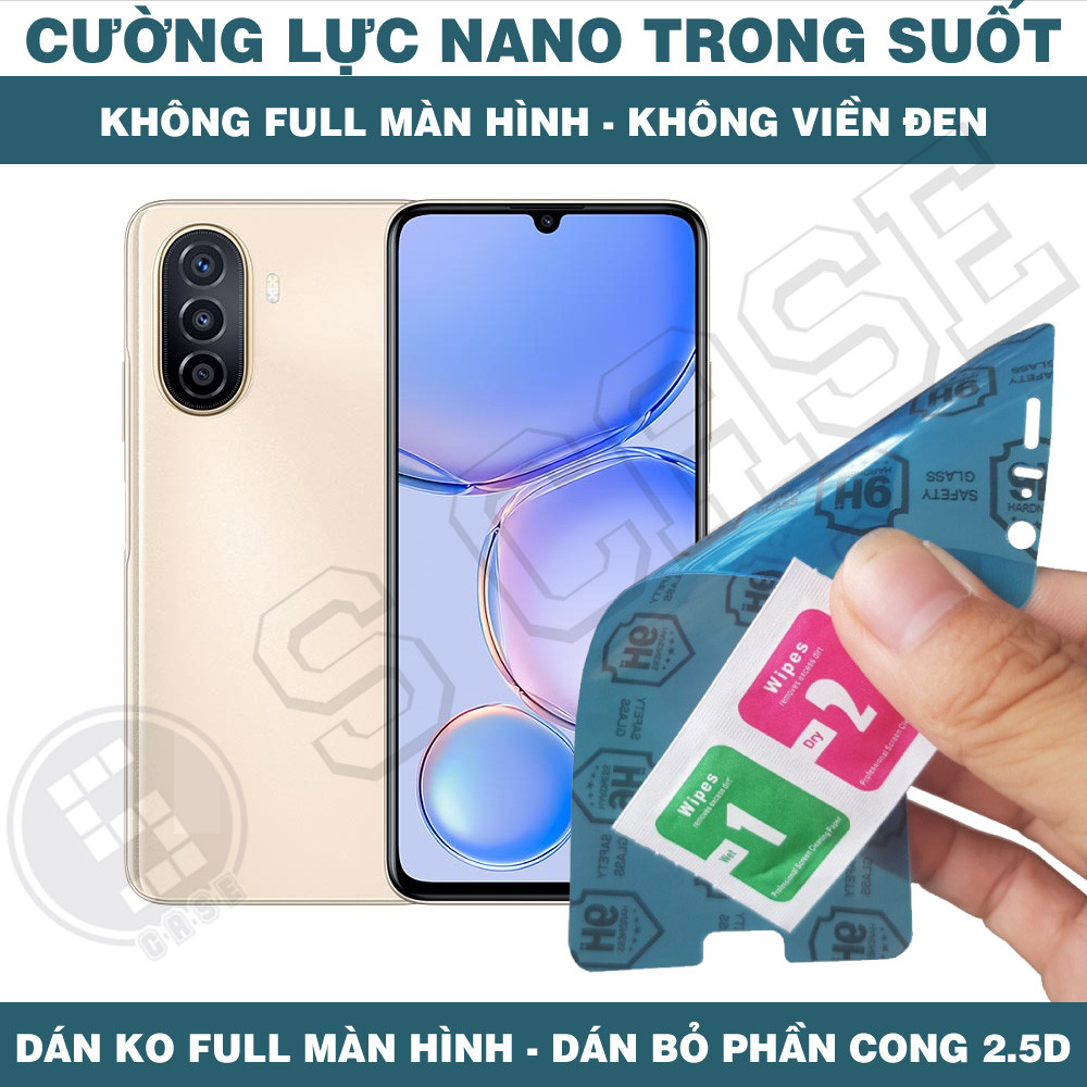 Cường Lực Nano Cho Huawei Nova Y71 Y70 Plus - Trong Suốt, Không Full Màn, Không Viền Đen