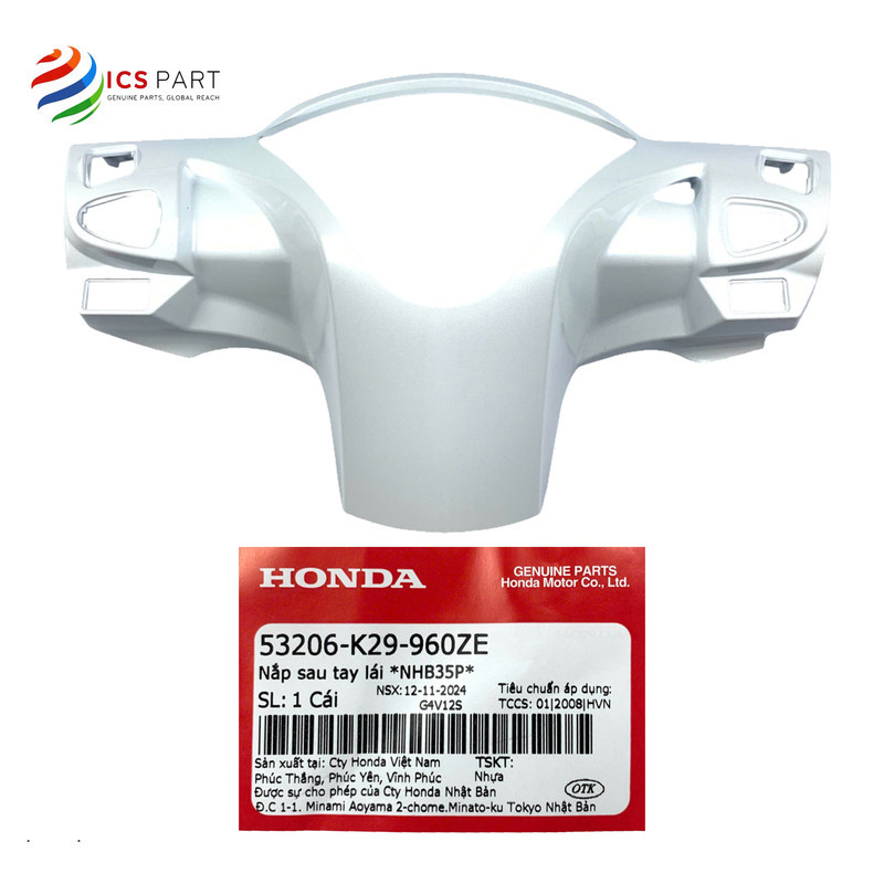 53206K29960ZE |  Ốp Gáy, Nắp Tay Lái. Bợ Cổ  Sau    Sh Mode 125, Sh Nhỏ  2013 - 2020 *NHB35P* Màu Tr
