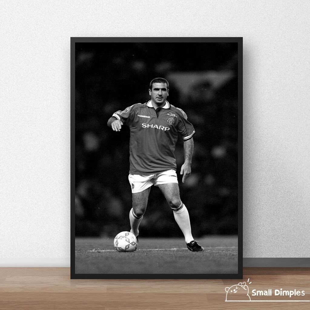 Eric Cantona Poster Ngôi Sao Bóng Đá Poster Canvas Nghệ Thuật In Trang Trí Nhà Cửa Tranh Treo Tường 