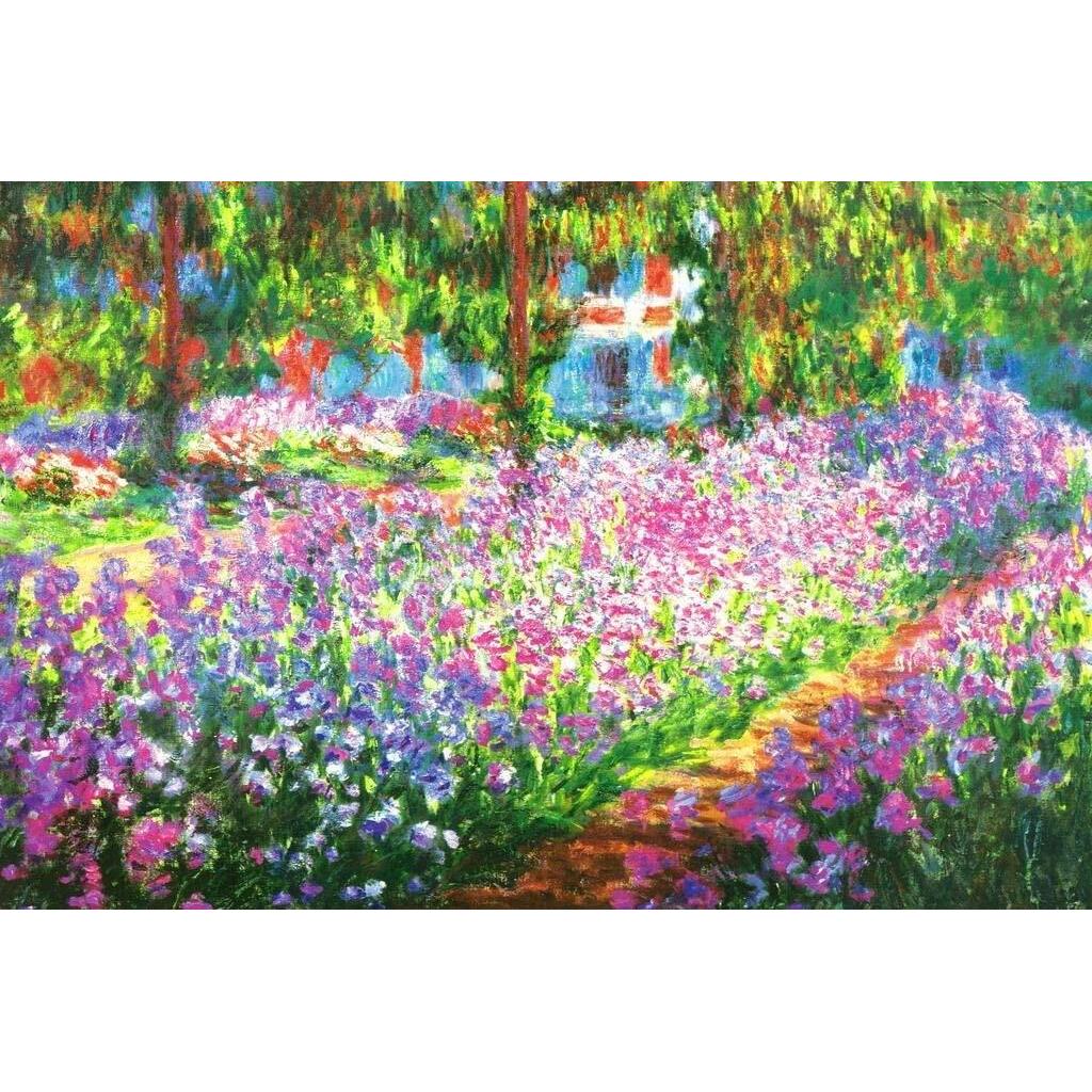 Claude Monet Irises Trong Monets Vườn Nghệ Thuật Ấn Tượng Áp Phích Claude Monet In Hình Phong Cảnh T
