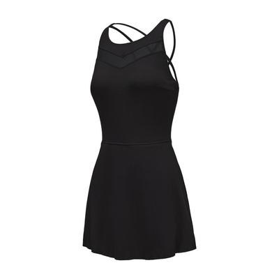 Đồ bơi liền thân nữ dáng váy DECATHLON Gina đen mã 8972571