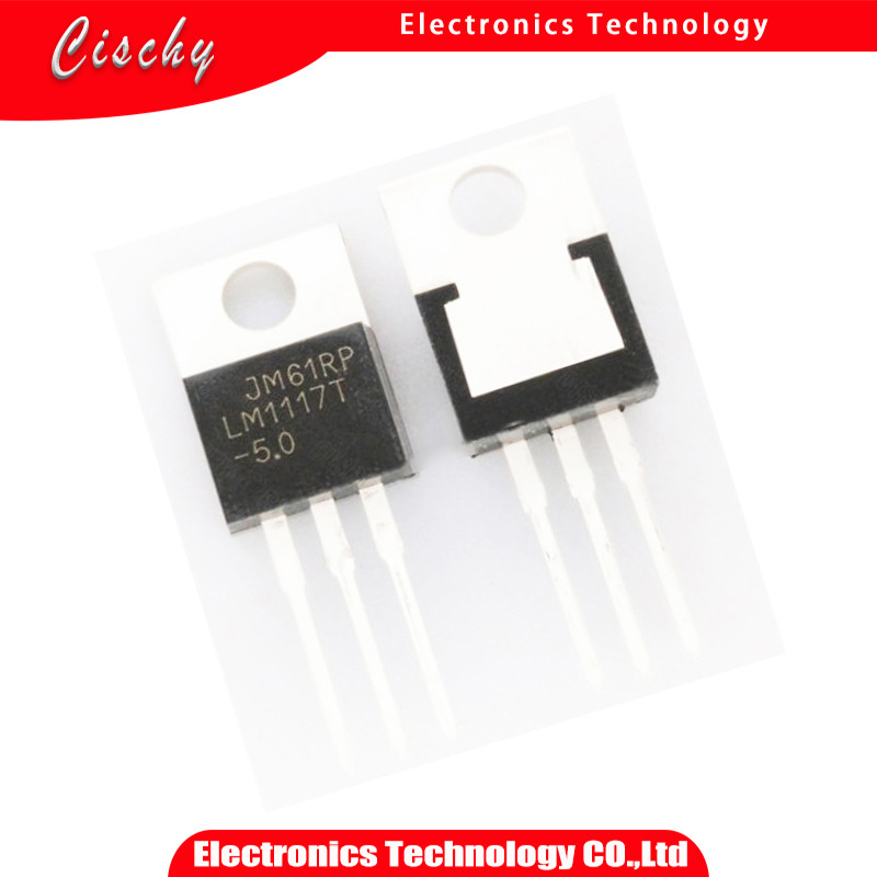 Z102-10 chiếc LM1117T 5.0 TO 220 LM1117T 5 TO220 5V LM1117 800mA Bộ điều chỉnh tuyến tính thả xuống 