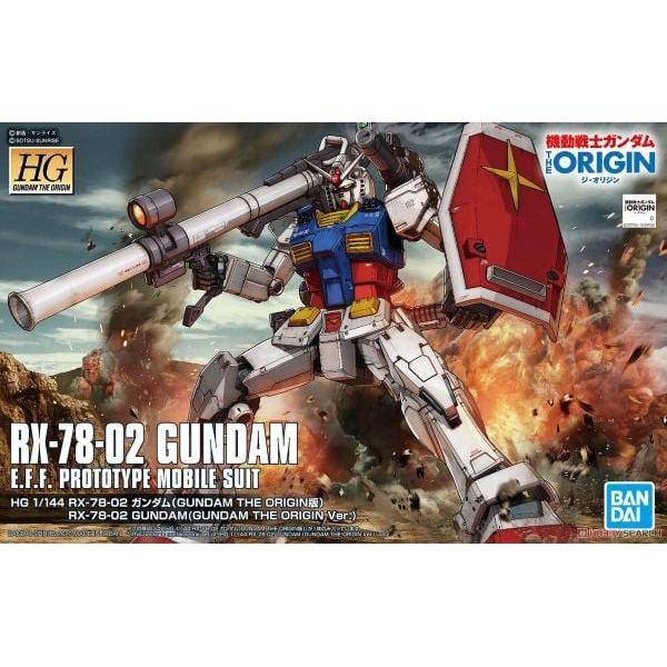 HG GTO 1/144 Rx-78-02 Gundam - Gundam The Origin Ver