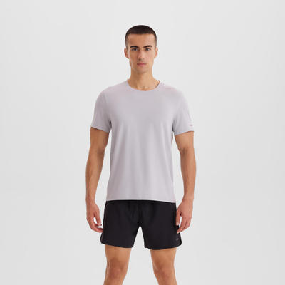 Áo thun chạy bộ nam thoáng khí & nhanh khô chống tia UV DECATHLON Run Dry 500 xám mã 8942115